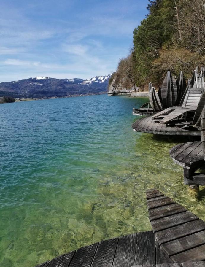 Wolfgangsee Ferienappartement „Bergliebe“ Штробль Экстерьер фото